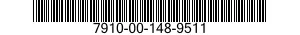 7910-00-148-9511  7910001489511 001489511