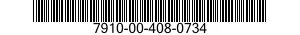 7910-00-408-0734  7910004080734 004080734