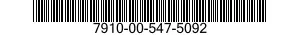7910-00-547-5092  7910005475092 005475092