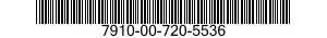 7910-00-720-5536 CLEANER,VACUUM,ELECTRIC 7910007205536 007205536