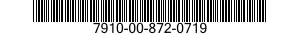 7910-00-872-0719  7910008720719 008720719