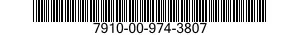 7910-00-974-3807  7910009743807 009743807