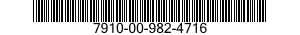 7910-00-982-4716  7910009824716 009824716