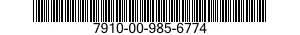 7910-00-985-6774  7910009856774 009856774