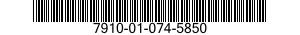 7910-01-074-5850 CLEANER,VACUUM,ELECTRIC 7910010745850 010745850