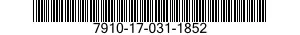 7910-17-031-1852 CLEANER,VACUUM,ELECTRIC 7910170311852 170311852