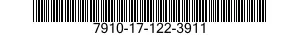 7910-17-122-3911 BAG,VACUUM CLEANER 7910171223911 171223911