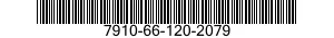 7910-66-120-2079 CLEANER,VACUUM,ELECTRIC 7910661202079 661202079