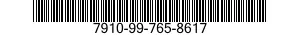 7910-99-765-8617  7910997658617 997658617
