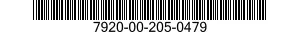 7920-00-205-0479 INACTIVE 7920002050479 002050479