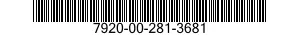 7920-00-281-3681  7920002813681 002813681