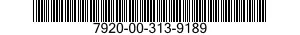 7920-00-313-9189  7920003139189 003139189