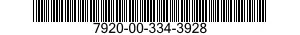 7920-00-334-3928  7920003343928 003343928