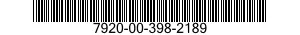 7920-00-398-2189  7920003982189 003982189