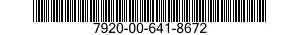 7920-00-641-8672  7920006418672 006418672