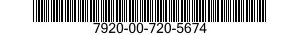 7920-00-720-5674  7920007205674 007205674