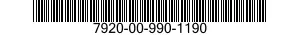 7920-00-990-1190  7920009901190 009901190