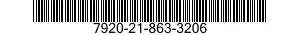 7920-21-863-3206  7920218633206 218633206