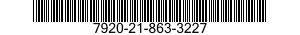7920-21-863-3227  7920218633227 218633227