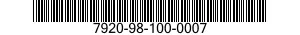 7920-98-100-0007 HANDLE,CIRCULAR TAPERED END 7920981000007 981000007