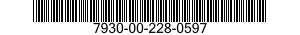 7930-00-228-0597  7930002280597 002280597