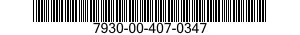 7930-00-407-0347  7930004070347 004070347
