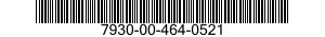7930-00-464-0521  7930004640521 004640521