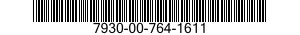 7930-00-764-1611  7930007641611 007641611