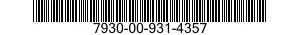 7930-00-931-4357  7930009314357 009314357