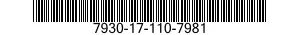 7930-17-110-7981 CLEANER 7930171107981 171107981