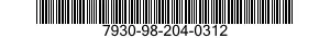 7930-98-204-0312  7930982040312 982040312