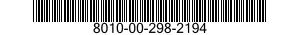 8010-00-298-2194  8010002982194 002982194