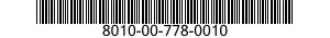 8010-00-778-0010  8010007780010 007780010
