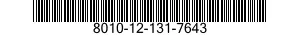 8010-12-131-7643  8010121317643 121317643