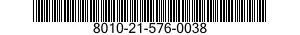 8010-21-576-0038  8010215760038 215760038