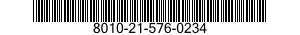 8010-21-576-0234  8010215760234 215760234