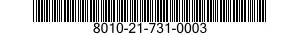 8010-21-731-0003  8010217310003 217310003