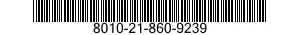 8010-21-860-9239  8010218609239 218609239