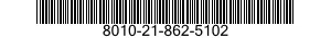 8010-21-862-5102 THINNER,PAINT,MINER 8010218625102 218625102