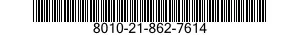 8010-21-862-7614  8010218627614 218627614