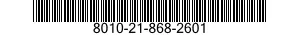 8010-21-868-2601  8010218682601 218682601