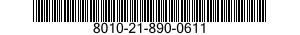8010-21-890-0611 REMOVER,PAINT 8010218900611 218900611