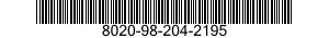 8020-98-204-2195 BRUSH,CALCIMINE 8020982042195 982042195