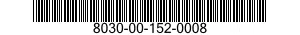 8030-00-152-0008  8030001520008 001520008
