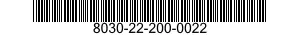 8030-22-200-0022  8030222000022 222000022