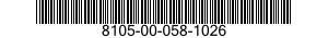 8105-00-058-1026  8105000581026 000581026