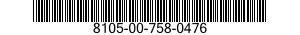 8105-00-758-0476  8105007580476 007580476