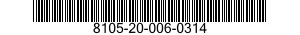 8105-20-006-0314 BAG,TEXTILE 8105200060314 200060314