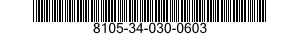 8105-34-030-0603 BAG,TOOLS AND SPARE PARTS 8105340300603 340300603
