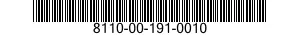 8110-00-191-0010 COVER,SHIPPING AND STORAGE DRUM 8110001910010 001910010